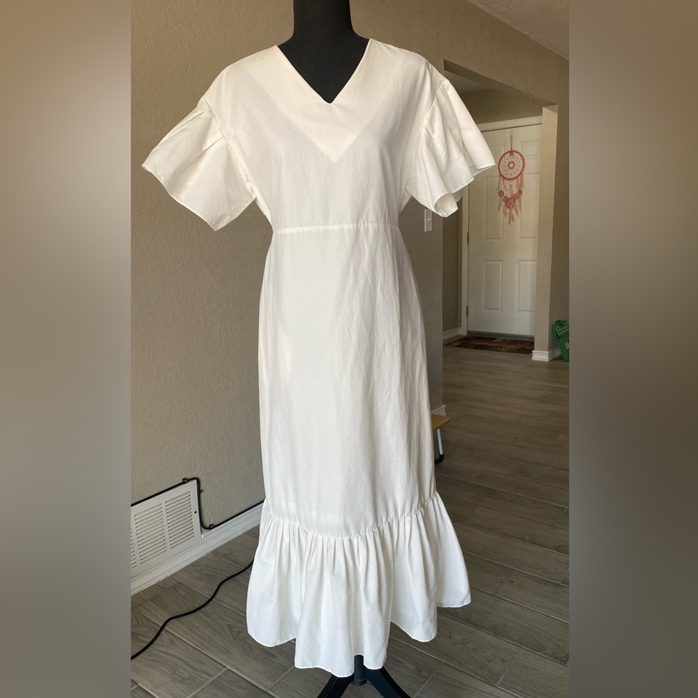 White Cotton Dress